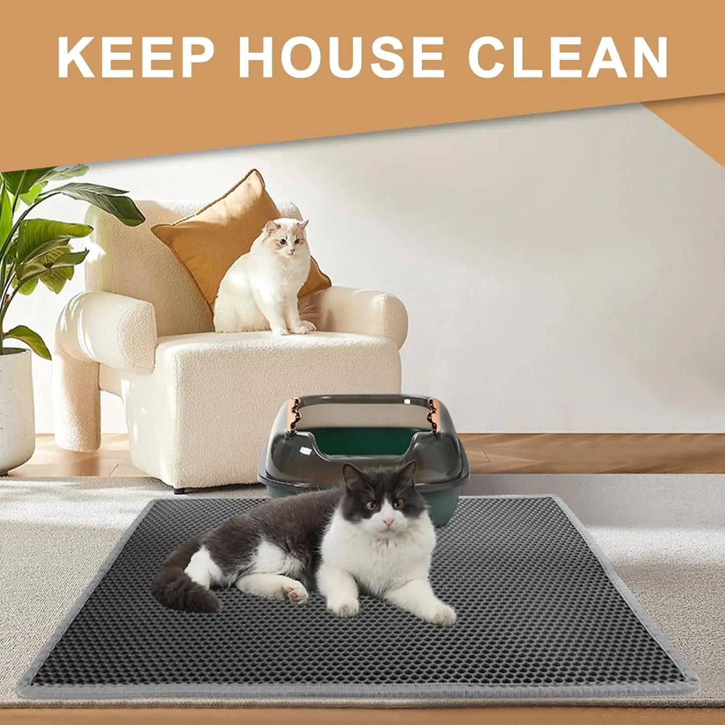 Cat Litter Mat Double Layer